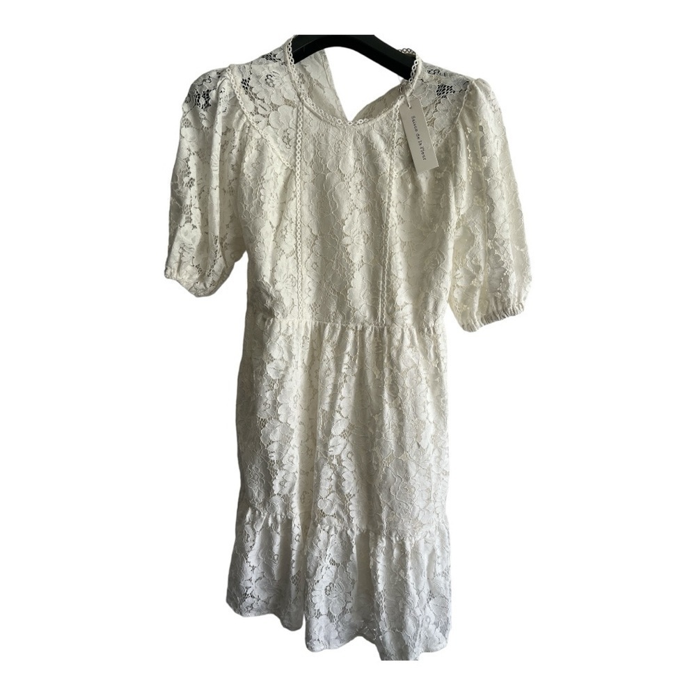 NWT Saison de la Fleur Lace Dress Sample tilts like L